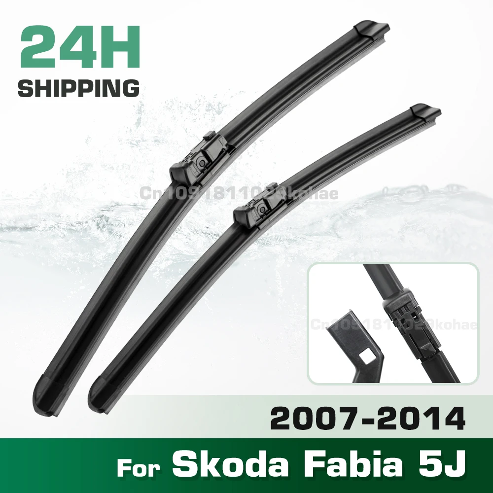 

GREATROAD Wiper LHD&RHD Front Wiper Blades Set For Skoda Fabia 5J 2007 - 2014 Windshield Windscreen Window Brush 21''+21''