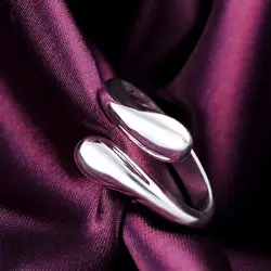 Trending products Popular brands 925 Sterling Silver Water drop Rings For Women Fashion wedding accessories Party Jewelry gifts