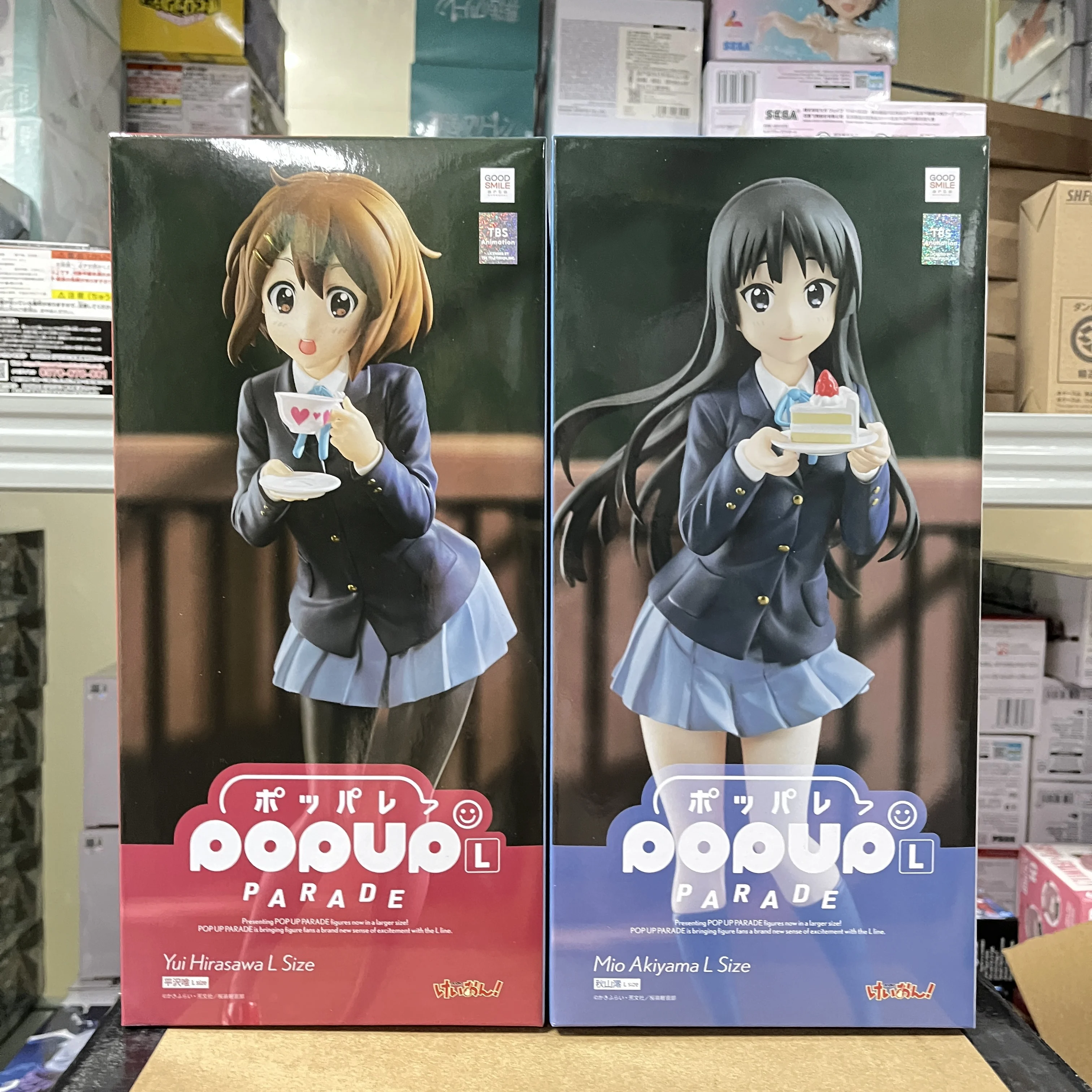 POP UP PARADE K-On original! Mio Akiyama Yui Hirasawa L tamanho Action Figure Brinquedos PVC Modelo Coleção Boneca de Animação Presente
