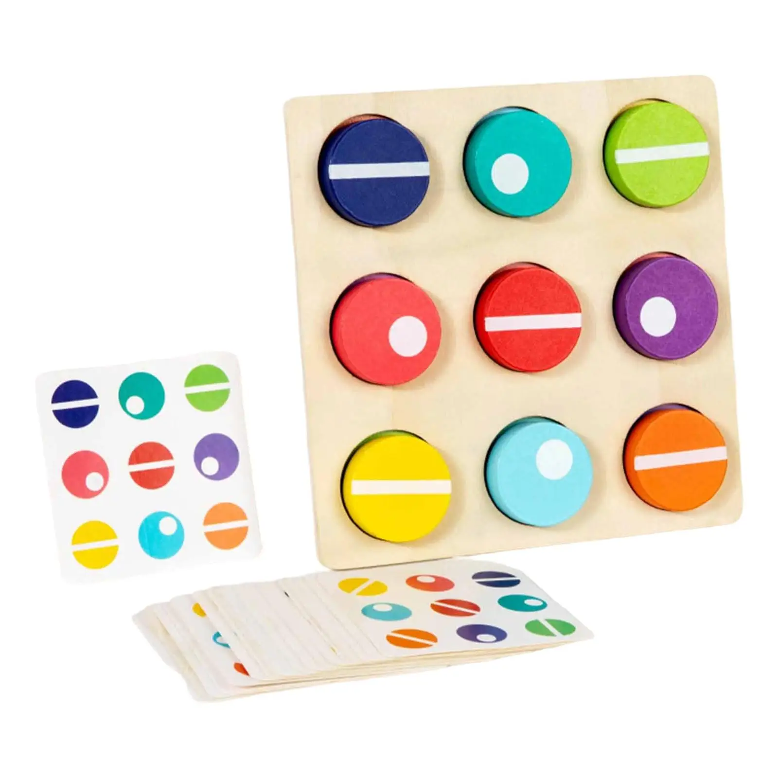 Kleurafstemming Spel Reizen voor 3+ jaar oud Cadeau Activiteit Houten zintuiglijk speelgoed