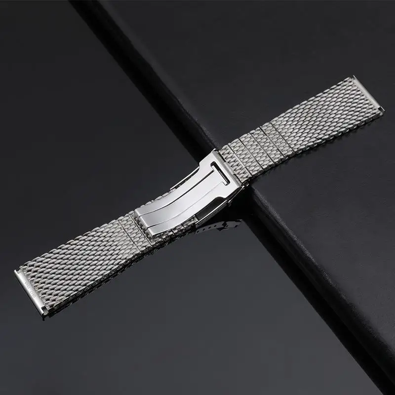 TINTAG 316L Quality Stainless Steel 22mm 24mm Watch Band For Breitling Strap Superocean Heritage Solid Metal Bracelets Mesh