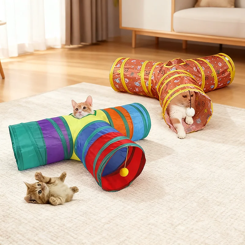 Pet Rainbow Tunnel, Hide And Seek Training, Indoor And Outdoor Play Toys, Puppy And Kitten Toys, Puzzle Exercise, Foldable