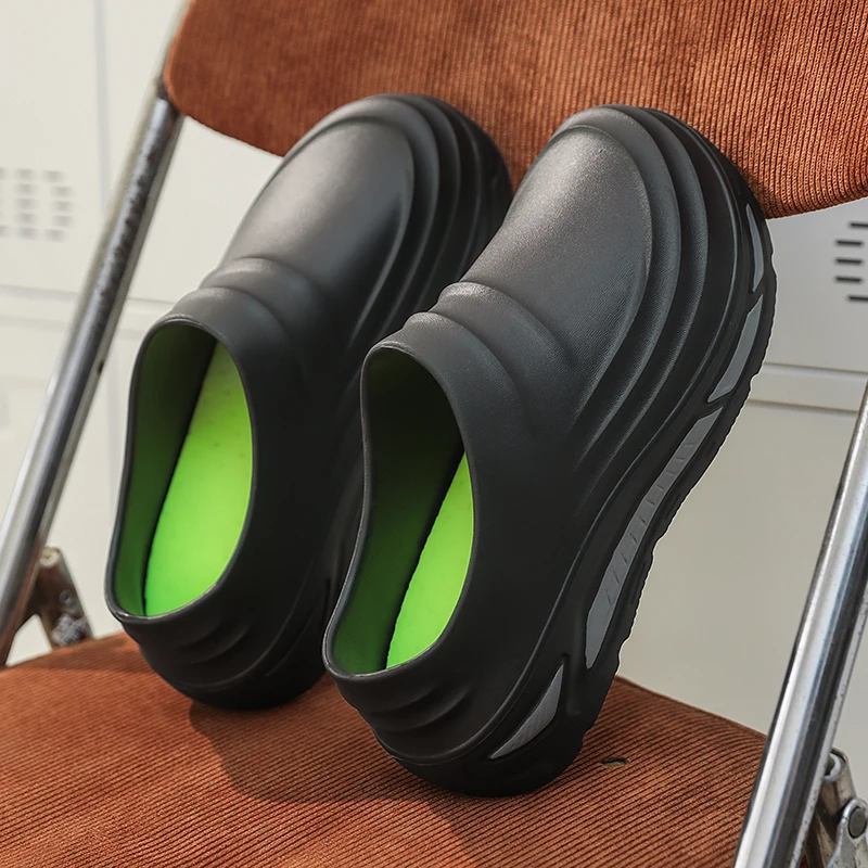 

Baotou Slippers, Fashionable Outerwear Chef Shoes, Soft-Soled Non-Slip Couple's Lazy Shoes