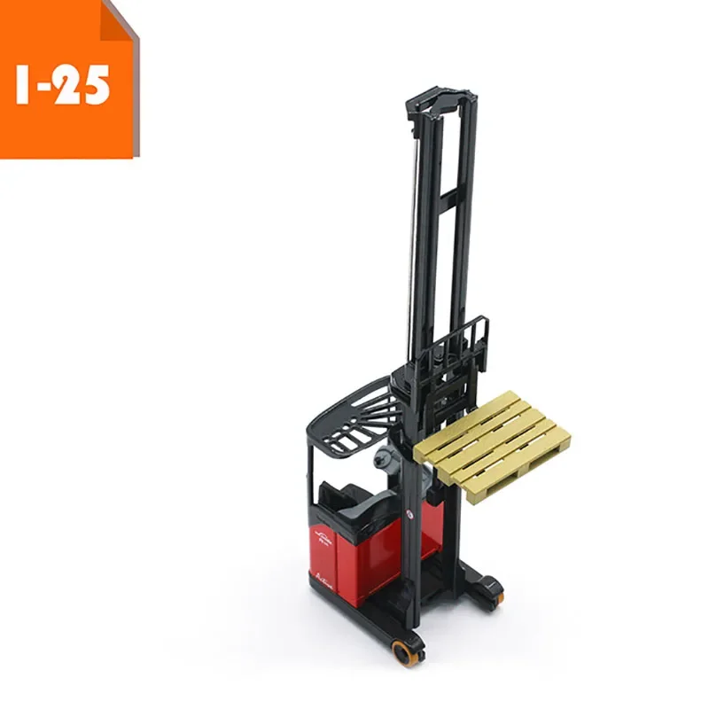 Diecast Metal Alloy 1:25 Scale Linde R14 R16S Electric Forklift Engineering Machinery Truck Model Toy For Collection