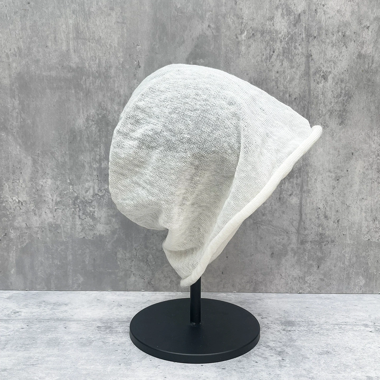 Japanese-style Native Linen Slouchy Hat /Cap Thin and Breathable Summer Hat Rolled Edge Beanie for Men and Women