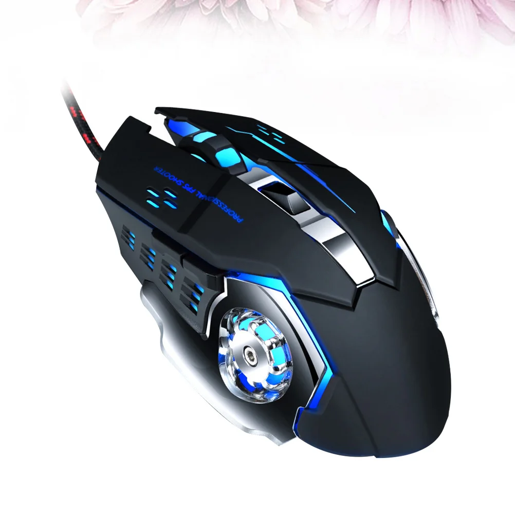

1Pcs Professional Wired Gaming Mouse USB Mice for Pc Desktop Laptop Black Ergonomic Design Long Term Use No Fatigue