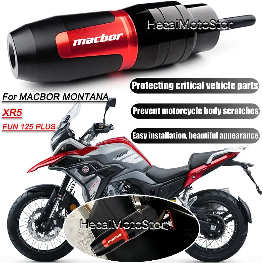 

For Macbor montana xr5 fun125 plus Motorcycle CNC Accessoires Falling protection Exhaust Slider Crash