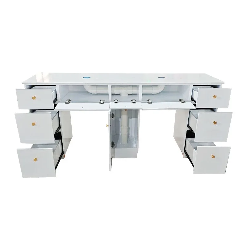 Modern minimalist multi-layer locker with drawers Nail shop customer-specific table Double nail table Workbench