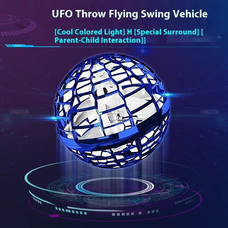 Fliegender Spinner UFO Spinning Ball Magic Induction Spinning Saucer Flynova Fingertip Luminous Levitating Top Kinderspielzeug