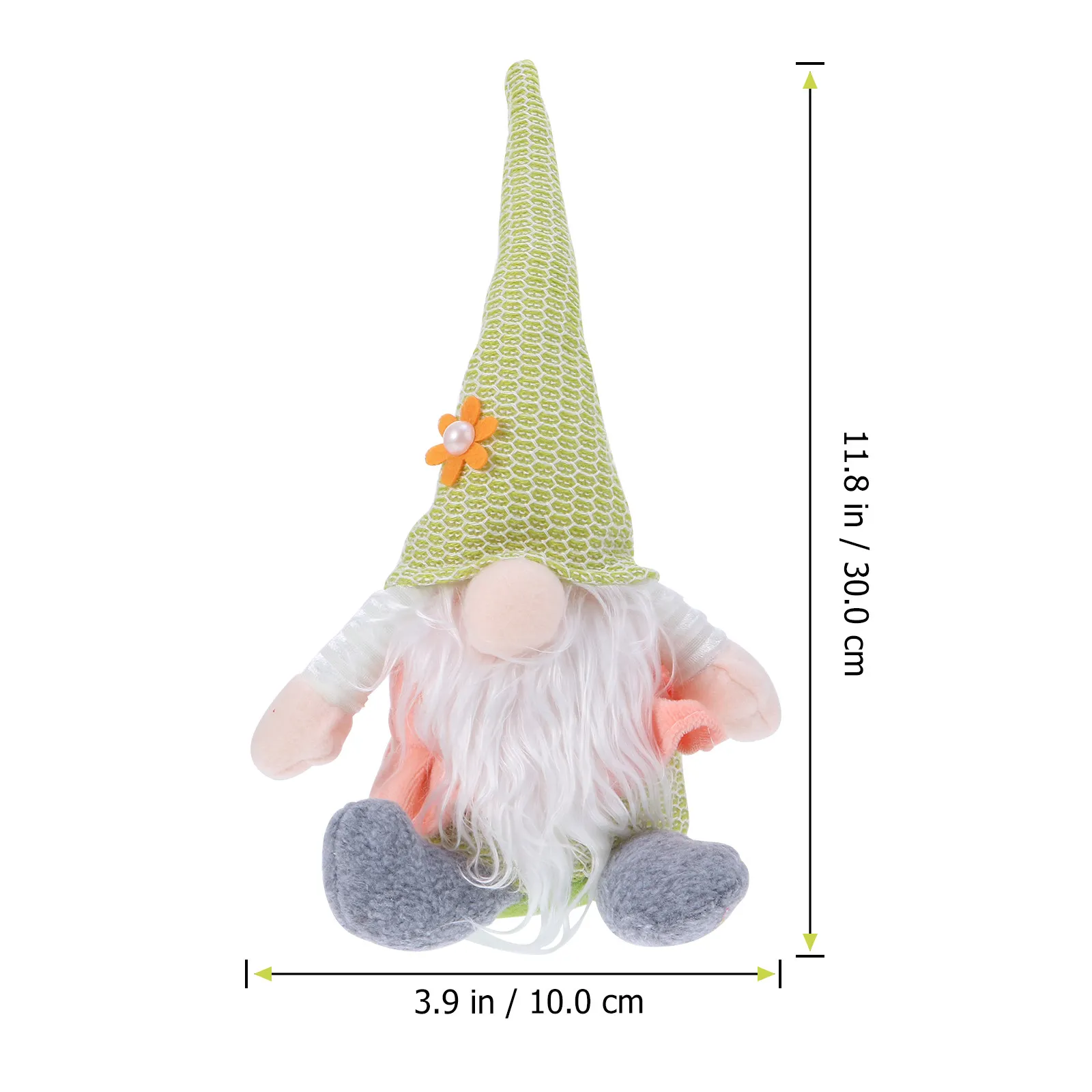 1Pcs Easter Gnome Ornament Lovely Sitting Gnome Decoration Desktop Tabletop Decor Holiday Spring Home Party Prop