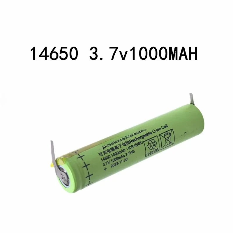 

Совершенно новая литиевая батарея ICR 14650 3.7V 1000mAh, большая емкость, перезаряжаемая, с никелевой пластиной.