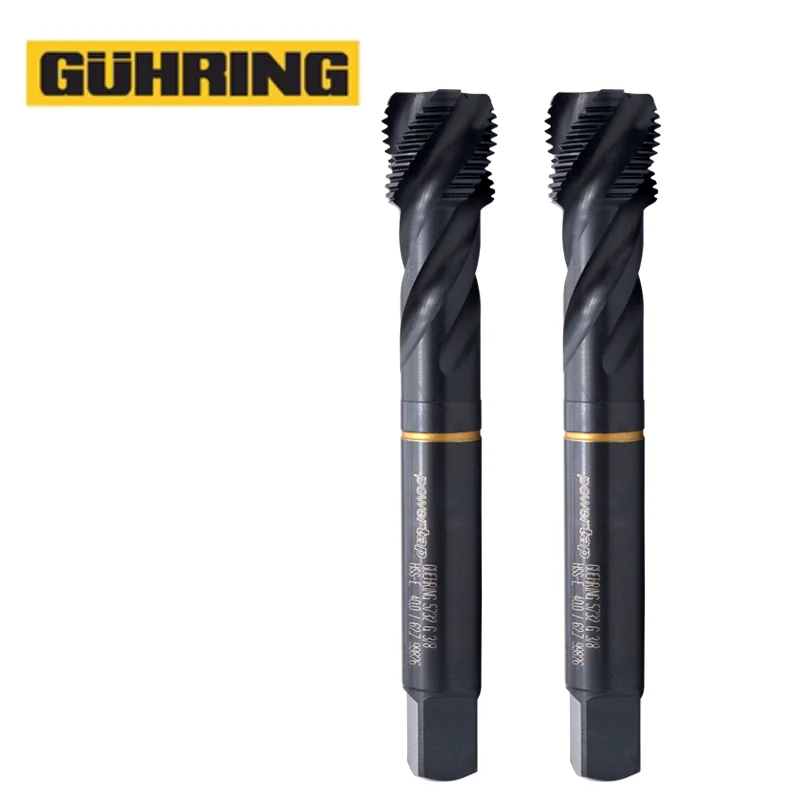 German Original GUHRING DIN Standard Pipe Spiral Fluted Tap Pointed G 1/8 1/4 3/8 3/4 1/2 Machine Screw Thread Taps