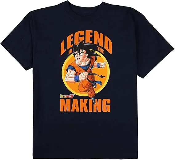 

2026 Summer Dragon Ball pure Cotton Sun Wukong Printed Street Casual Sports Fitness T-shirt Retro Harajuku Clothing Y2K.
