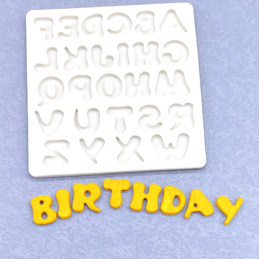 Lowercase Letters Silicone Mold Sugarcraft Fondant Cake Decorating Tools Cupcake Baking Mold