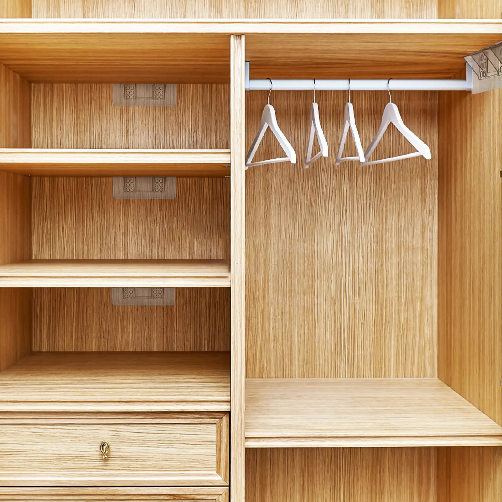 

12 шт. прозрачных пластиковых креплений для полок, сверхпрочные, без сверления, невидимые опоры для деревянных, стеклянных, керамических полок, зажимы для шкафов и гардеробов