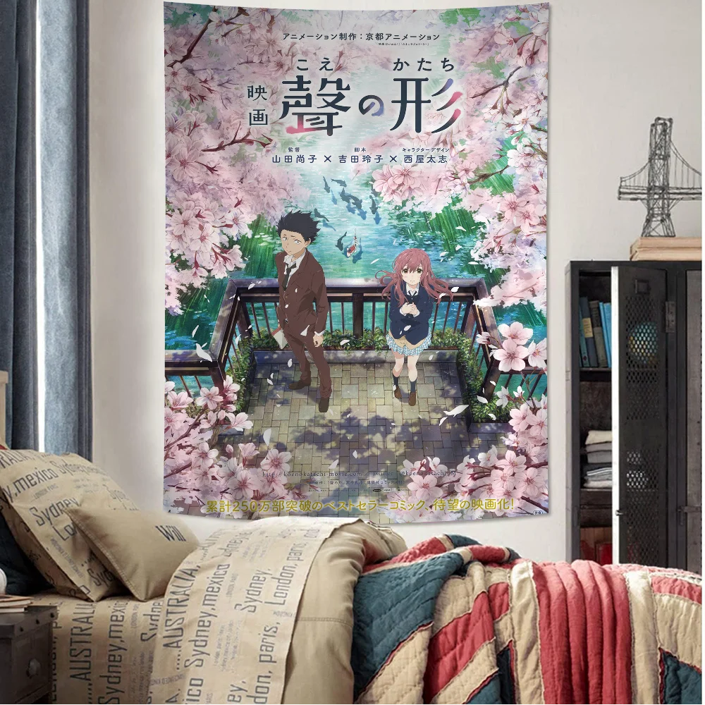 

A Silent Voice DIY Wall Tapestry For Living Room Home Dorm Decor Wall Art Decor