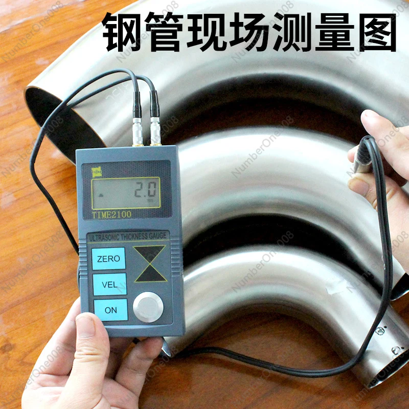 Ultrasonic Thickness Gauge Time2100/TT100 Steel Plate Steel Pipe Glass Plastic Wall Thickness Detector