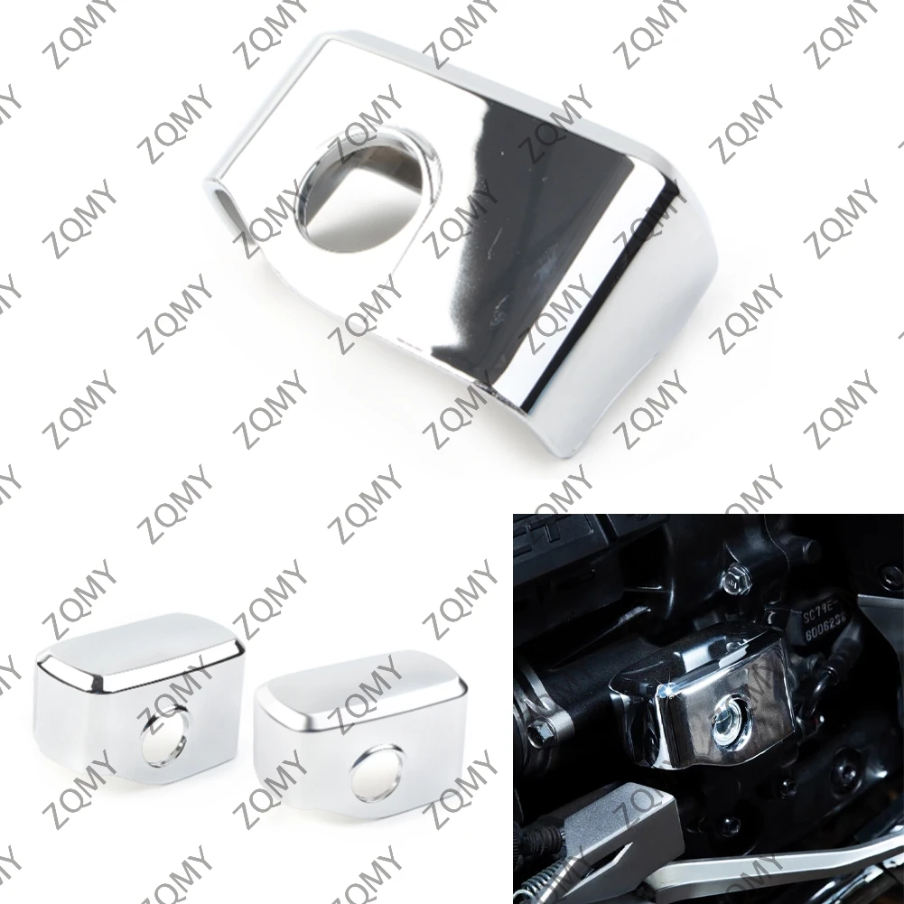 1Pcs Motorcycle Rear Brake Master Cylinder Decorative Cover For Honda Gold Wing GL1800 2018 2019 2020 2021 ABS Plastic Chrome