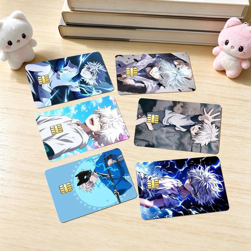 Hunter X Hunter K-Killua Zoldyck  Credit Card HD Stickers Game Card Decal Small Chip Waterproof Sticker Gift