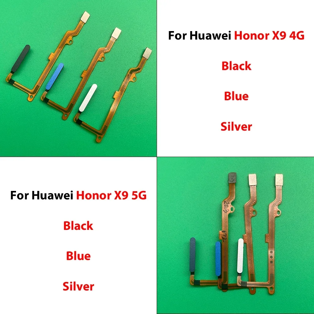 For Huawei Honor X9 4G 5G X9A X9BPower Button Fingerprint Sensor Flex Cable Repair Parts