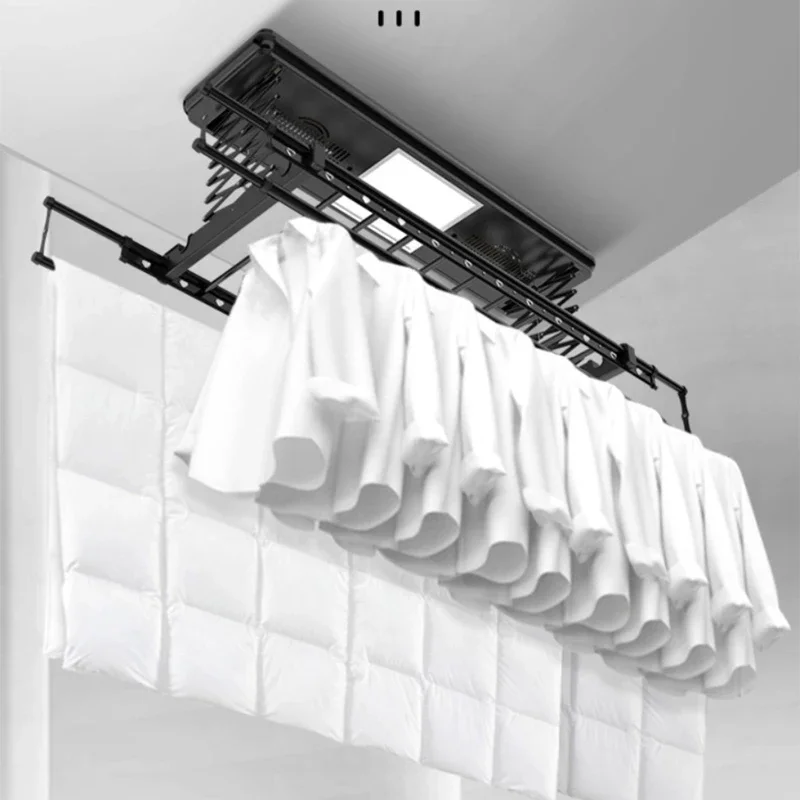 Electric drying rack intelligent lifting balcony remote control drying rack household telescopic drying pole