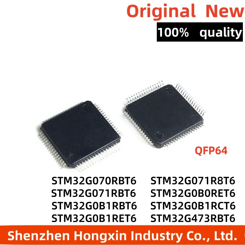 

1-5 piece STM32G070RBT6 32G071R8T6 32G0B0RET6 32G0B1RCT6 32G473 QFP64 32-bit microcontroller MCU