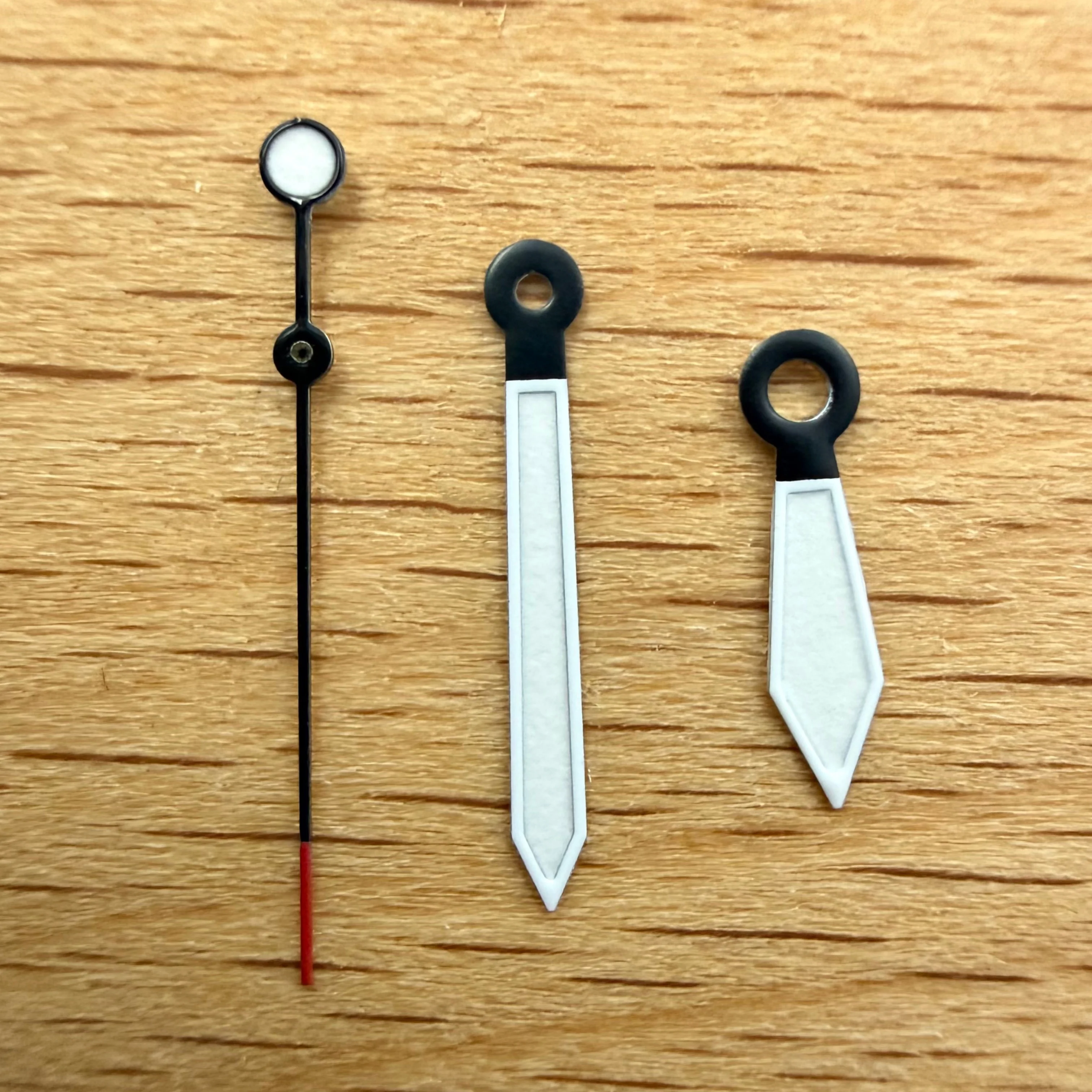 NH35 Watch Hands Set Green Luminous Red Tip Second Hand Fit NH35 NH36 ETA2824 2836 PT5000 Miyota 8205 8215 821A Movement Parts view 4