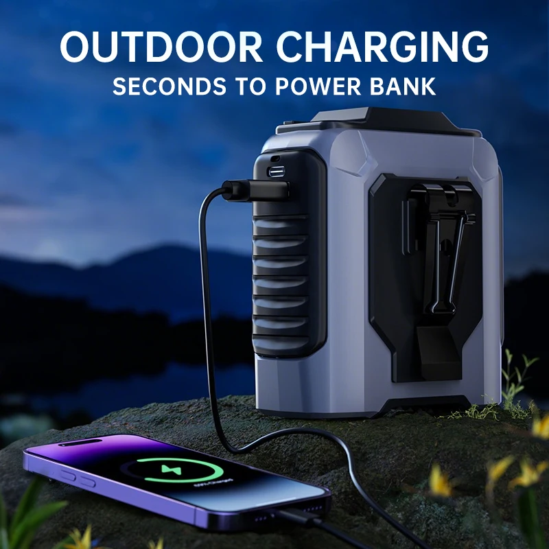 Оптовый портативный вентилятор с Power Bank, подвесной шейный вентилятор, 4000 мАч, шейный вентилятор, поясной вентилятор