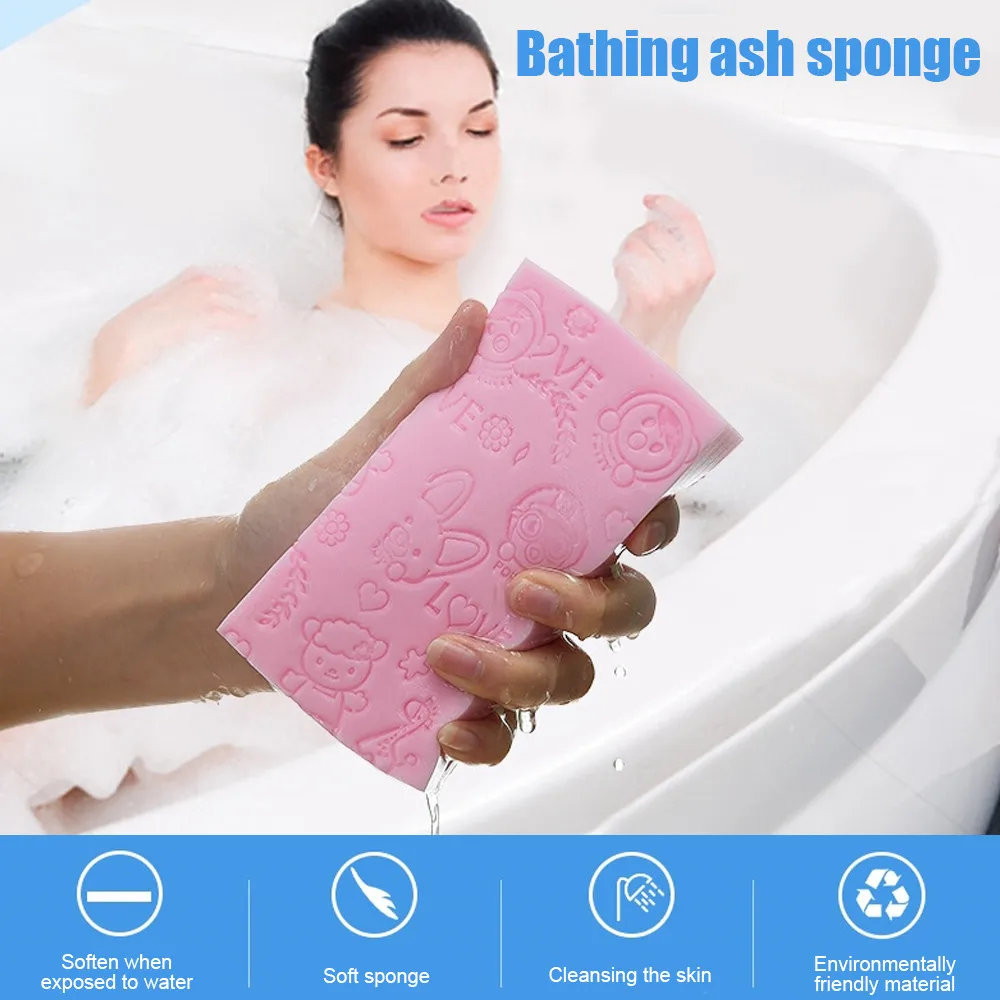 Baby Bath Rub Back Cleaning Sponges Household Non-skin Special Strong Sponge Bath Towel Children Adult Bath Body Cleaning Tools