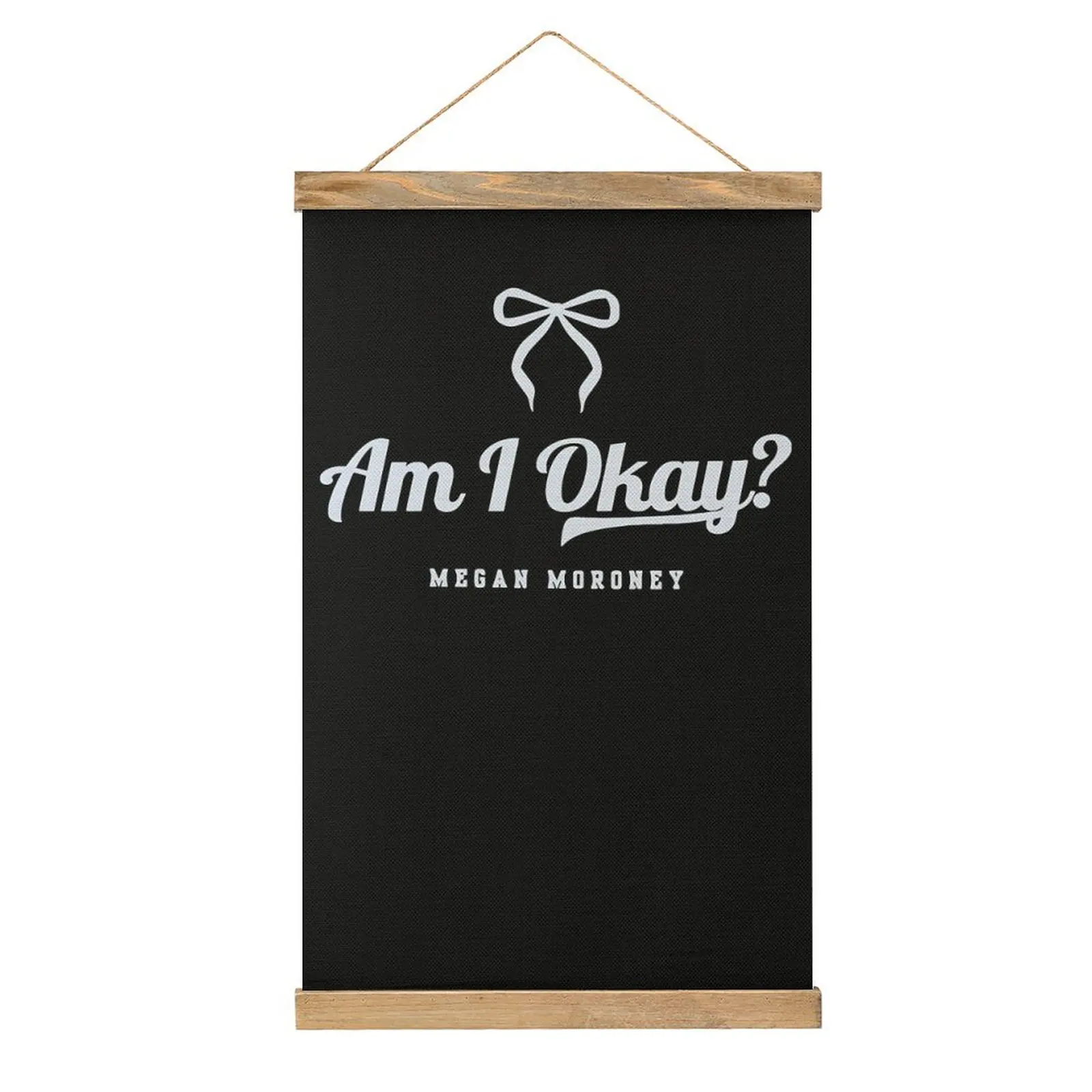 لوحة معلقة من الكتان هل أنا بخير ميغان موروني صورة ساخرة مضحكة فريدة من نوعها صورة معلقة على طراز تزيين