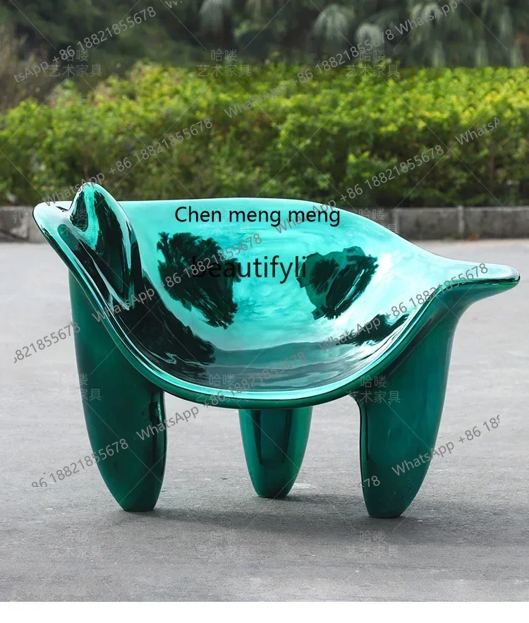 

cc182l Model Room Negotiation Area Leisure Chair FRP Backrest Chair Home Stool