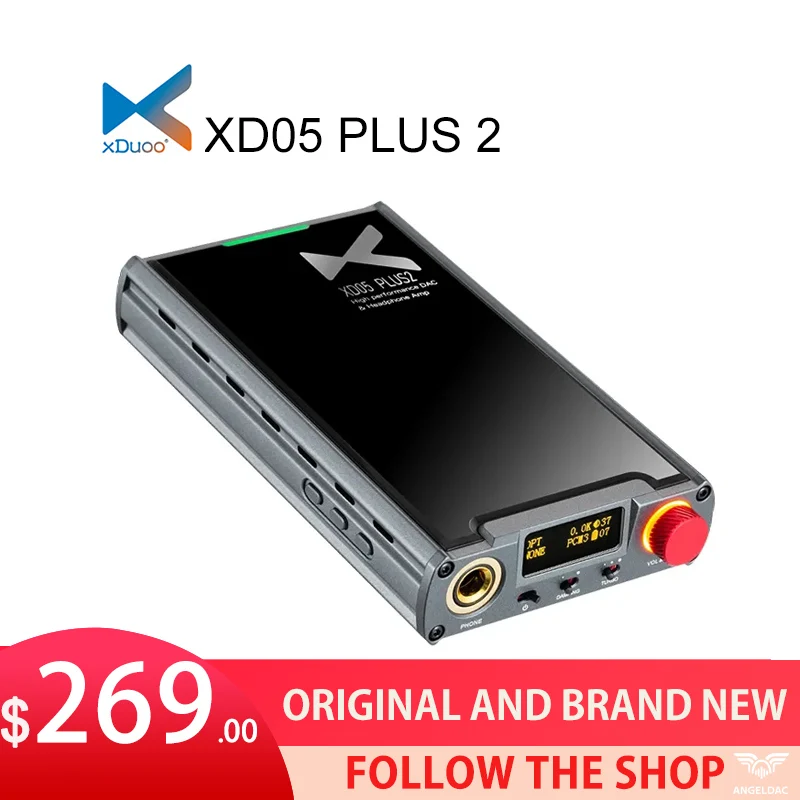 

XDUOO XD05 PLUS 2 Portable DAC Headphone Amplifier AK4493SEQ PCM384KHZ/DSD256 MQA Bluetooth 5.1 UAC1.0/UAC2.0 Decoder Amplifier