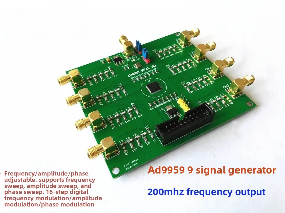 

AD9959 DDS Signal Generator Module – 4-Channel Digital Synthesizer Evaluation Board with Source Code