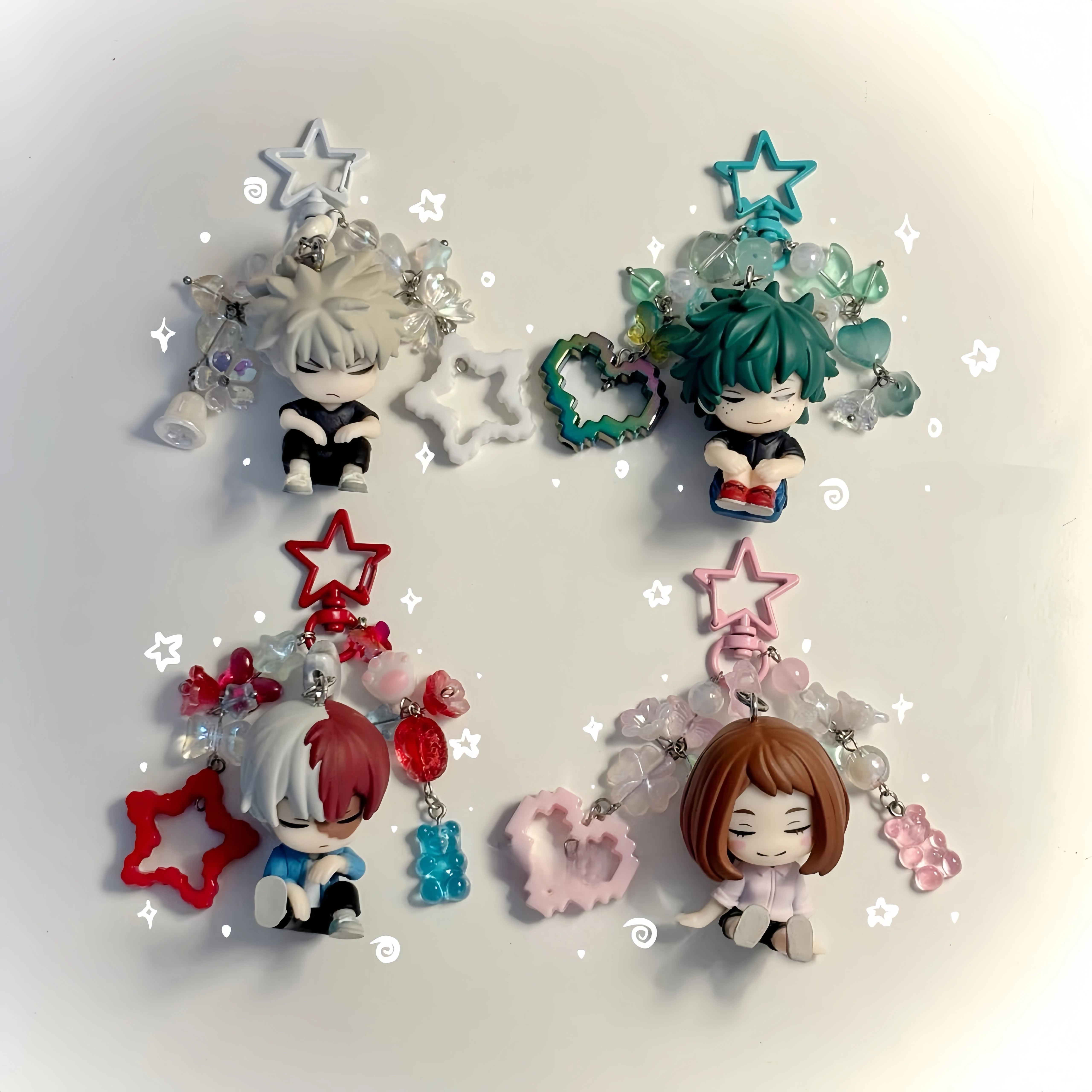Handmade Hero Anime Character Keychains