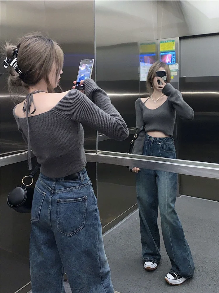 Faion hoge taille wijde pijpen broek losse casual dames straat Sle lange broek herfstcollectie comfortabele losse broek