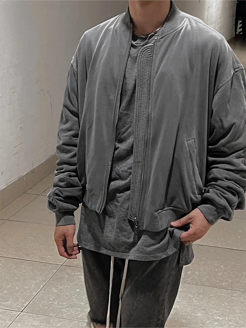 Haider Aermann Chaqueta Bomber is da con cremallera, ropa de abrigo corta hoada de moda juvenil para otoño para hom...