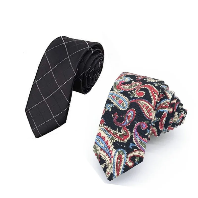 

Men's Floral Necktie 6cm/7cm Gift Cotton Wedding Suits Business Neckwear Clothing Accessories