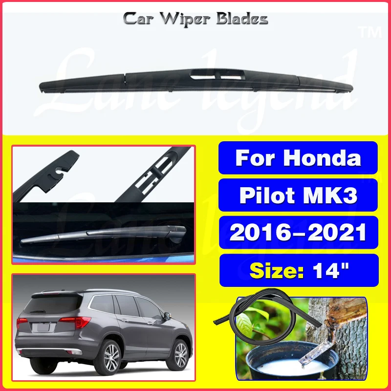 

For Honda Pilot MK3 2016 2017 2018 2019 2020 2021 14" Rear Windshield Windscreen Washer Wiper Blade Car Accessories Accsesories