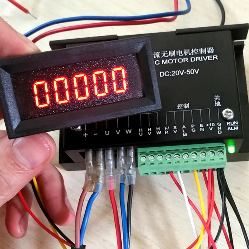 300W/500W Bürstenloser Spindelmotor Mini-Drehzahlmesser für Schrittmotortreiber Luftgekühlte Spindelanzeige – Detail 3
