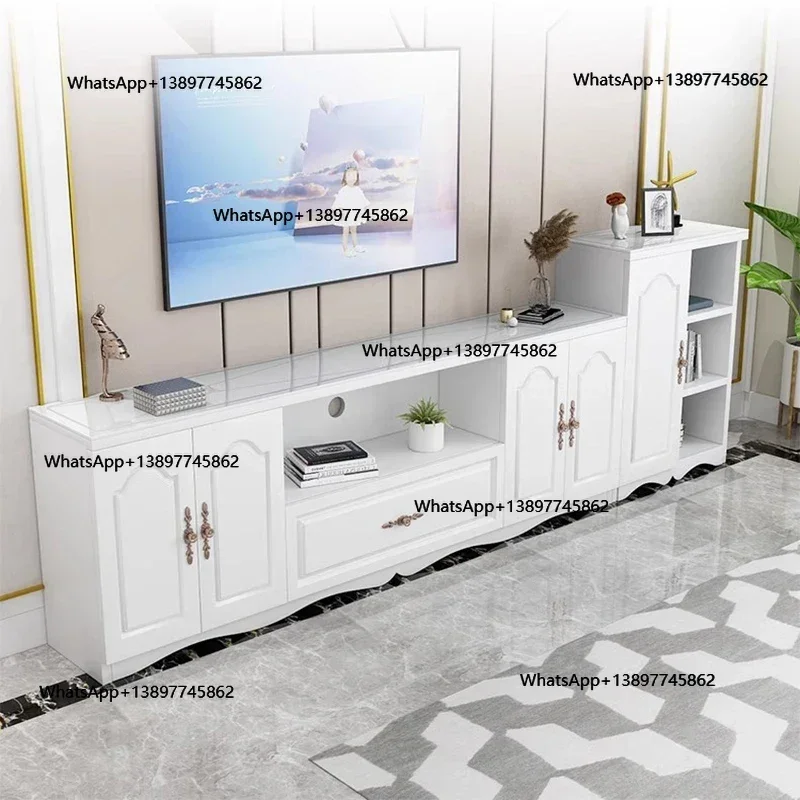 Peiqi الأبيض تسريحات التلفزيون تقف وحدة التحكم غرفة المعيشة الموقد م خزائن الحديثة طاولة تلفاز صالون موبليس مدخل قاعة الأثاث #1