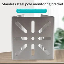 Stainless Steel Pole Clamp Monitoring Bracket MonitorCamera Common Adapter Plate Thickened Reinforced Steel Plate High Quality