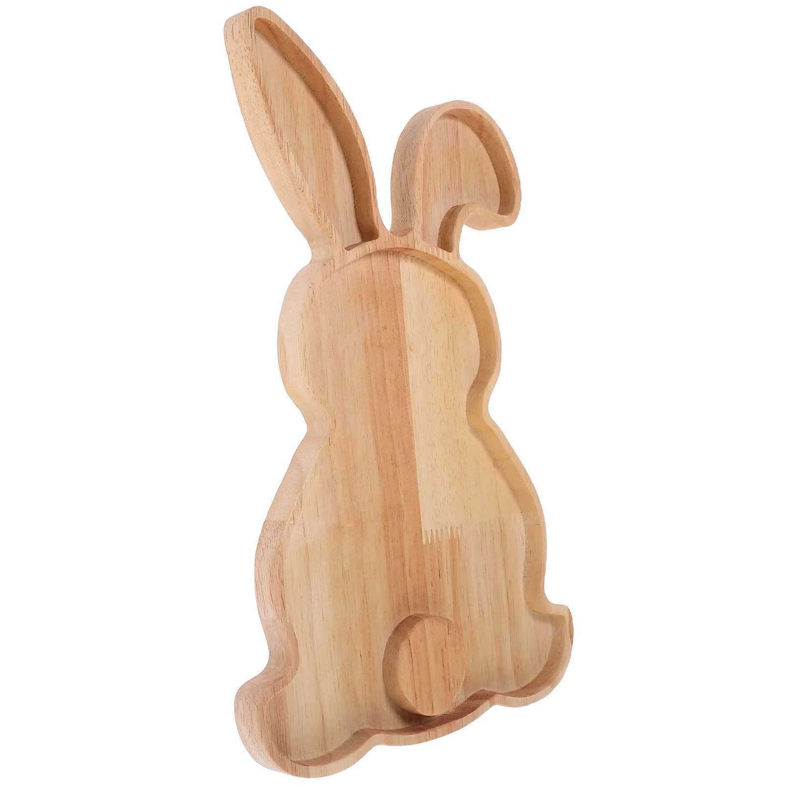 

Wooden Tray Rabbit Shape Plate Food Serving Fruit Holding Easter Bowls Plates Trays Home Decor Wood Tray Rabbit Shaped Wooden