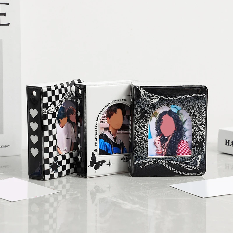 Mini 3Inch Album Photo Photocard Holder Photo Album Storage Book Binder Photo Card Holder Card Collect Book Picture Protector