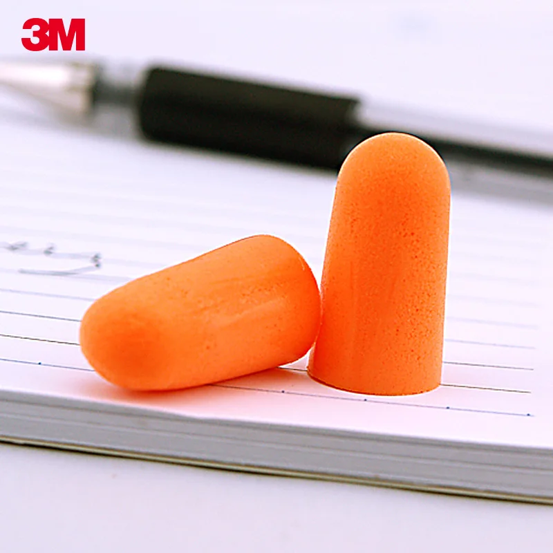 10 pairs】3M earplugs for Sleep Learning anti-noise Super noise-proof industrial protective machinery noise reduction 1100