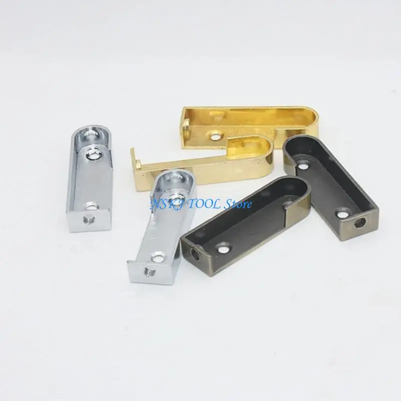 L8RC Sturdy Zinc Alloy Clothes Rod Holders Convenient for Secure Hanging in Closets and Dressing Room Decoration Solution