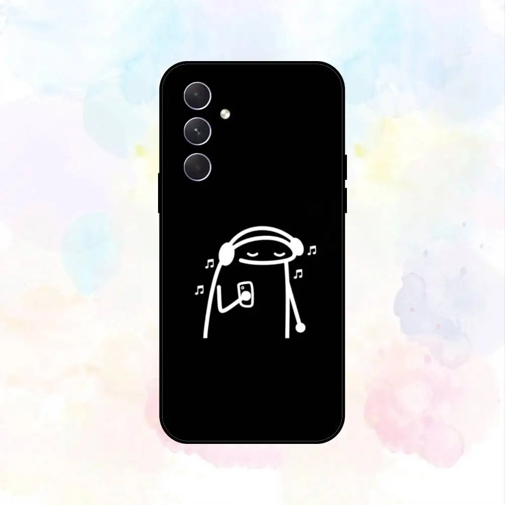 C-Cartoon Stick Handyhülle für Samsung Galaxy A73, A72, A71, A70, A53, A52, A51, andere weiche schwarze Hülle