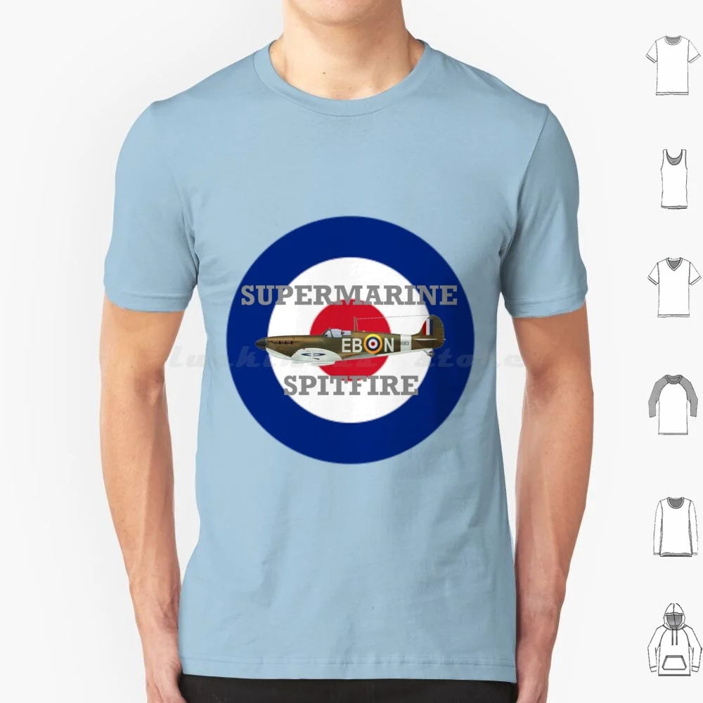 Футболка Supermarine Spitfire Raf, большой размер, 100% хлопок Spitfire Ww2 Raf, авиационный самолет, истребитель, Wwii Supermarine