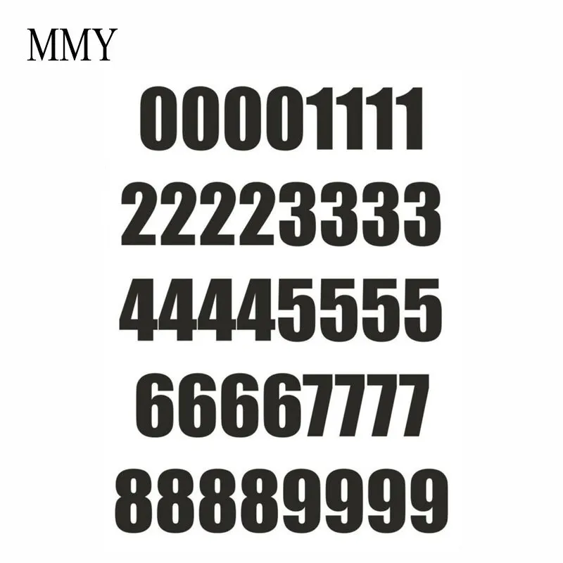 AliExpress MIMAYIN 40*25mm 40PCs Number Sheet Sticker Vinyl Decal Car Bike Door Wheelie Bin Race