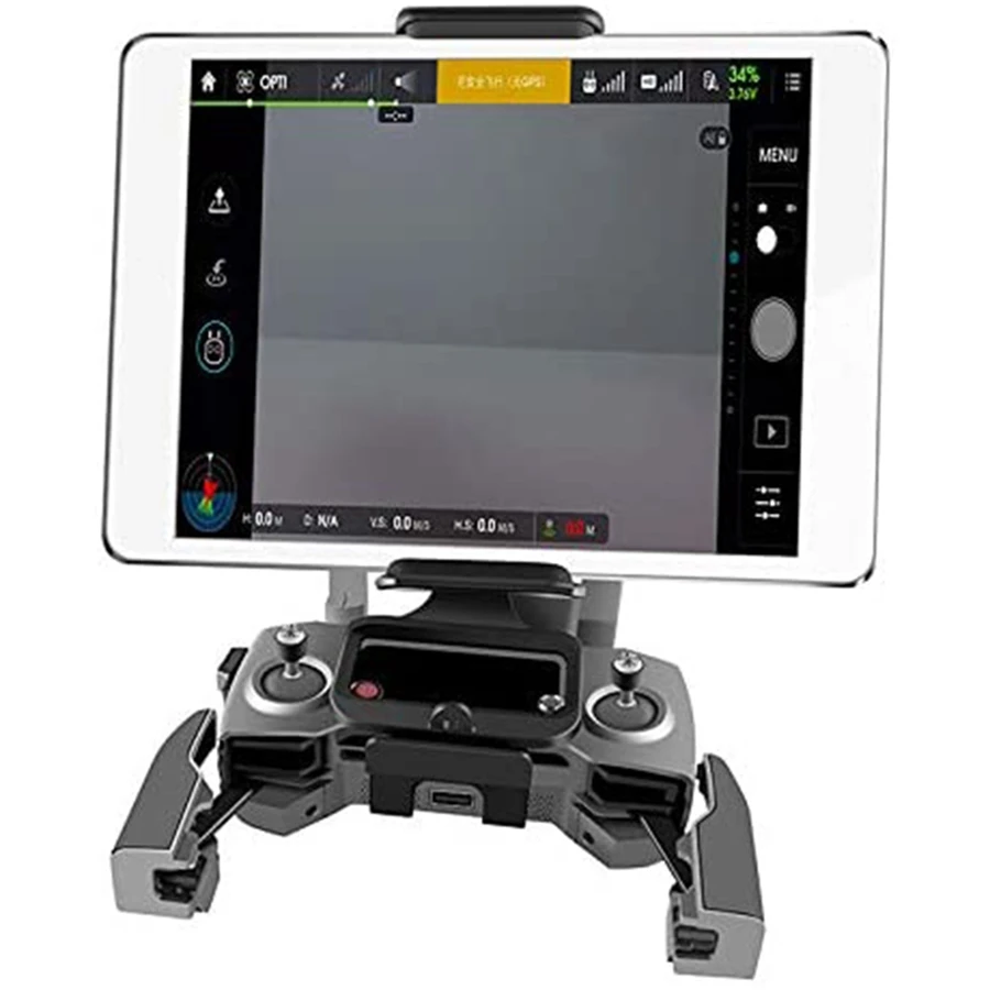 Supporto per tablet per smartphone LSJD per DJI MAVIC Mini telecomando Vista frontale Staffa speciale per telefono con cordino