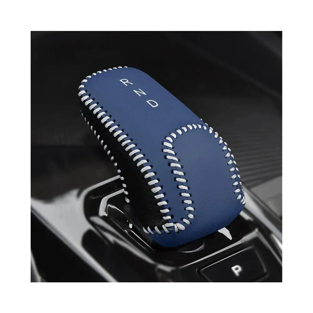 Collar Leather Car Gear Lever Cover for Geely Coolray Sx11 2022 2023 2024 Shift Knob Protector Pad Decoration Auto Modify K S2N1